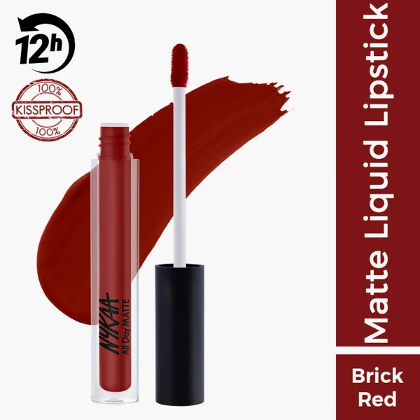 Nykaa All Day Matte Liquid Lipstick Dance Diva 1