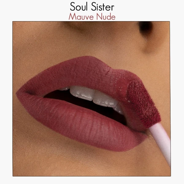 Nykaa All Day Matte Liquid Lipstick Soul Sister 3