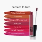 Nykaa All Day Matte Liquid Lipstick Teacher Tribe 2