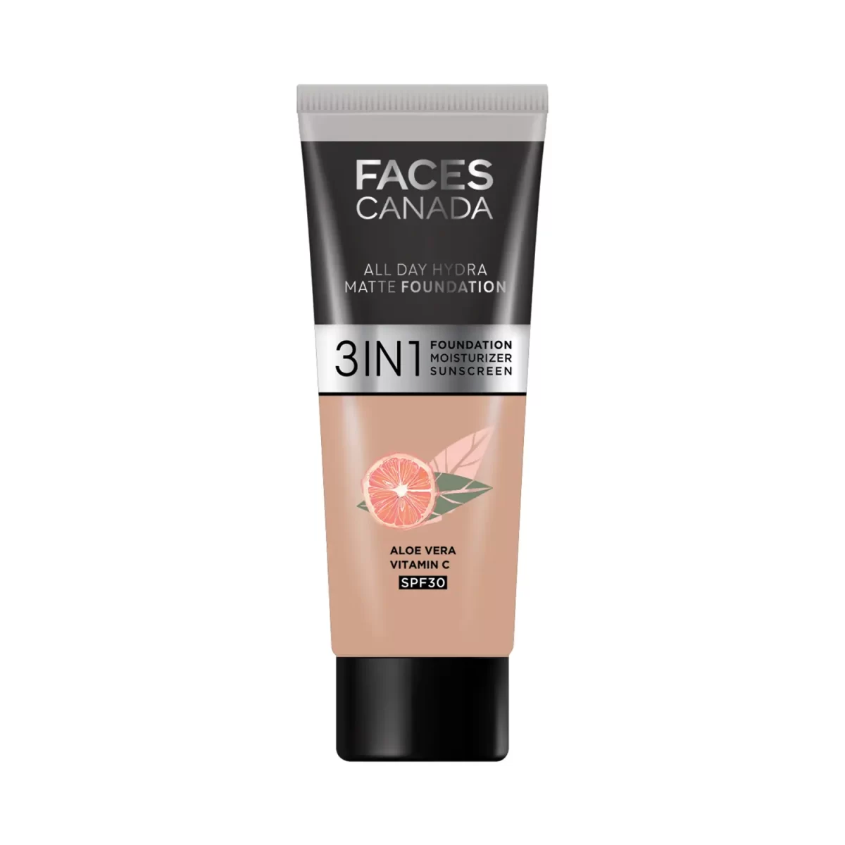 Faces Canada 3 In 1 All Day Hydra Matte Foundation 021 Warm Natural B