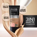 Faces Canada 3 In 1 All Day Hydra Matte Foundation B