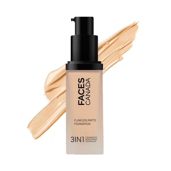 Faces Canada 3 In 1 Flawless Matte Foundation Spf 18 013 Rich Ivory 2