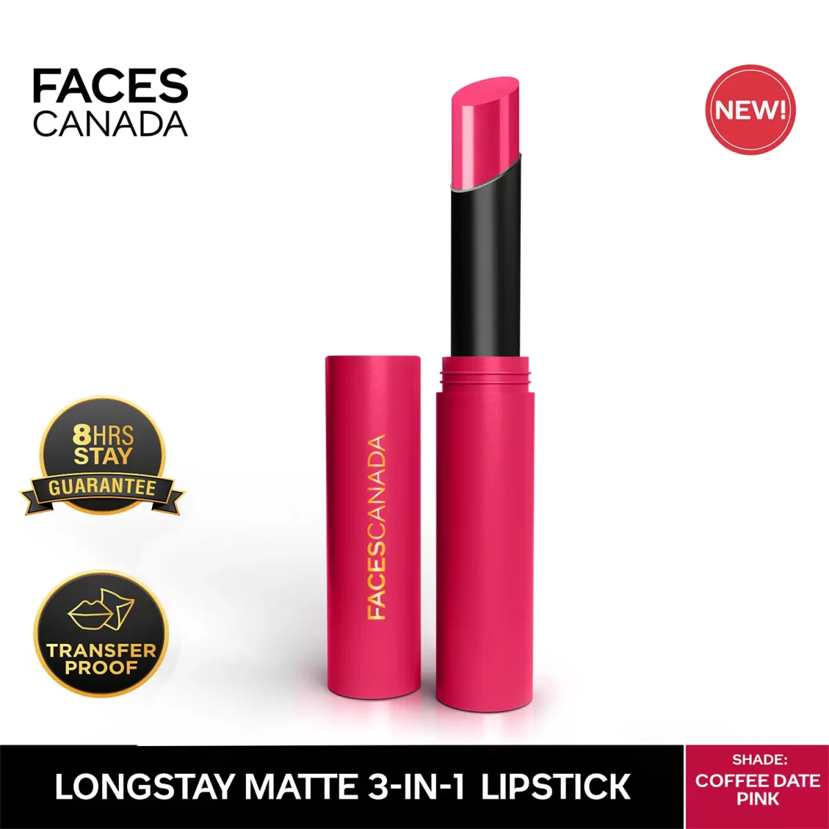 Faces Canada 3 In 1 Long Stay Matte Lipstick 02 Coffee Date Pink 2