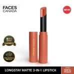 Faces Canada 3 In 1 Long Stay Matte Lipstick 05 Sinful Peach V2