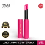 Faces Canada 3 In 1 Long Stay Matte Lipstick 06 Notice Me Pink 1