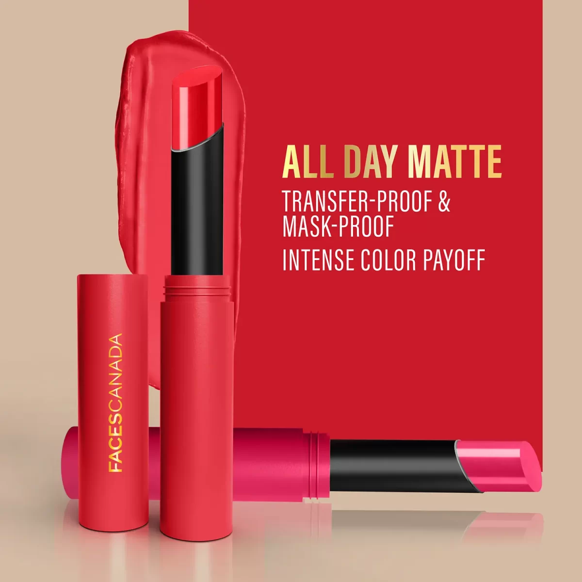 Faces Canada 3 In 1 Long Stay Matte Lipstick (2)