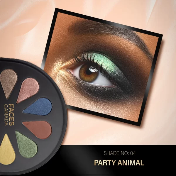 Faces Canada 6 In 1 Eyeshadow Palette 04 Party Animal C