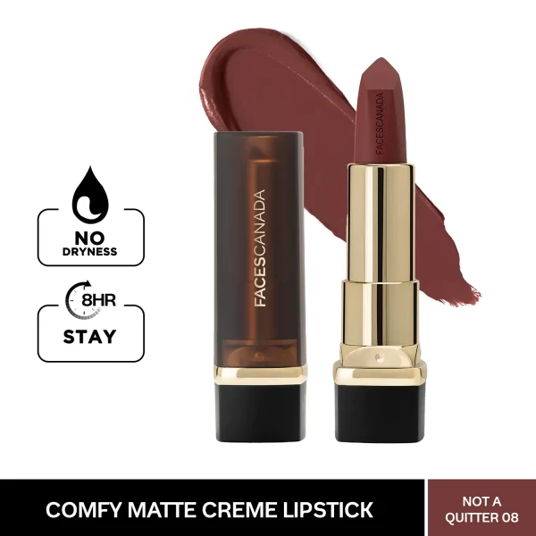 Faces Canada Comfy Matte Creme Lipstick 08 Not A Quitter B