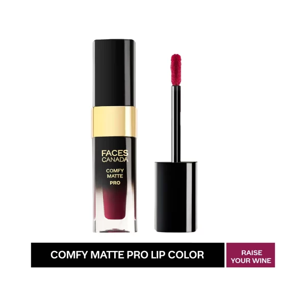 Faces Canada Comfy Matte Pro Liquid Lipstick 03 Raise Your Wine 1