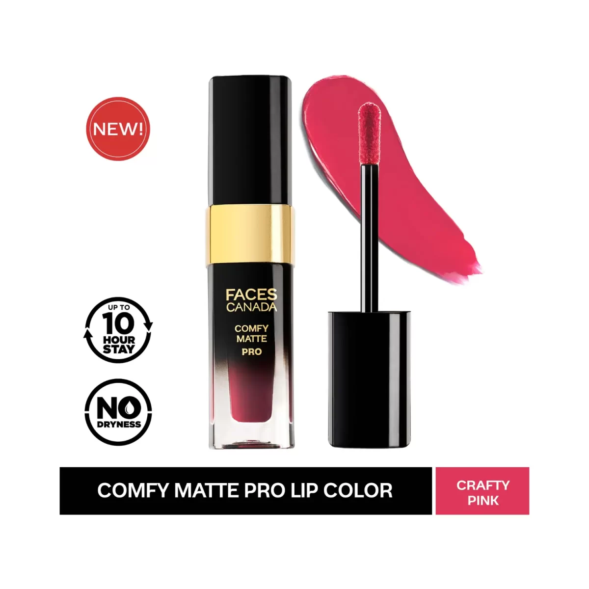 Faces Canada Comfy Matte Pro Liquid Lipstick 05 Crafty Pink 1