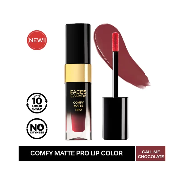 Faces Canada Comfy Matte Pro Liquid Lipstick 07 Call Me Chocolate 1