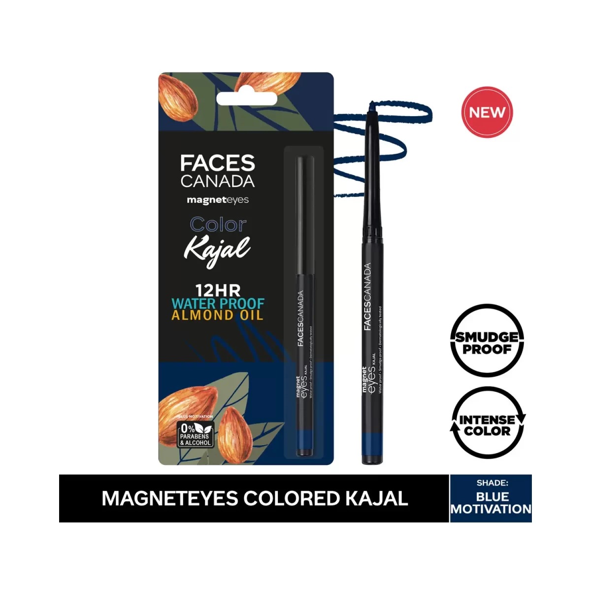 Faces Canada Magneteyes Color Kajal 01 Blue Motivation A