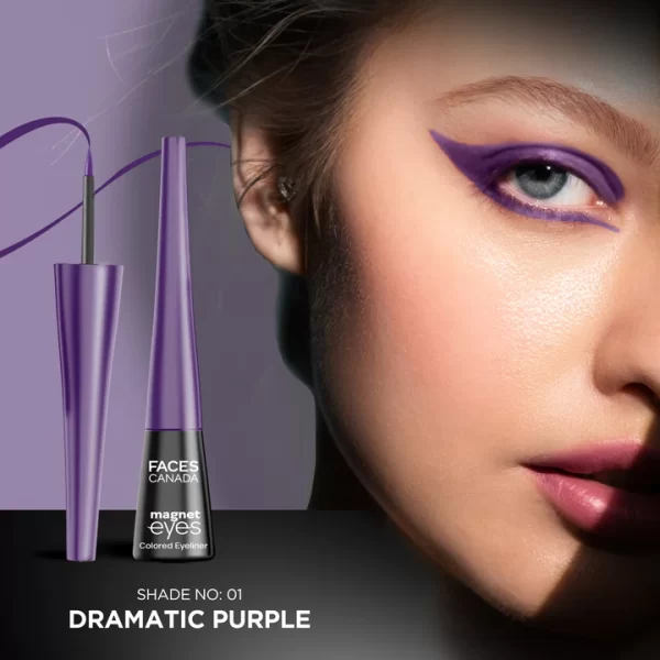 Faces Canada Magneteyes Colored Eyeliner Dramatic Purple 01 B