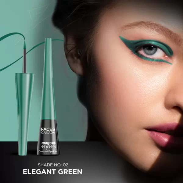 Faces Canada Magneteyes Colored Eyeliner Elegent Green 02 B