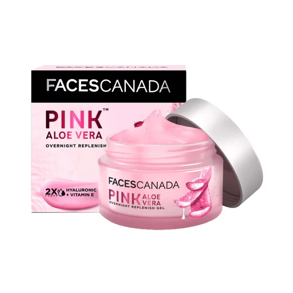 Faces Canada Pink Aloe Vera Overnight Replenish Gel A