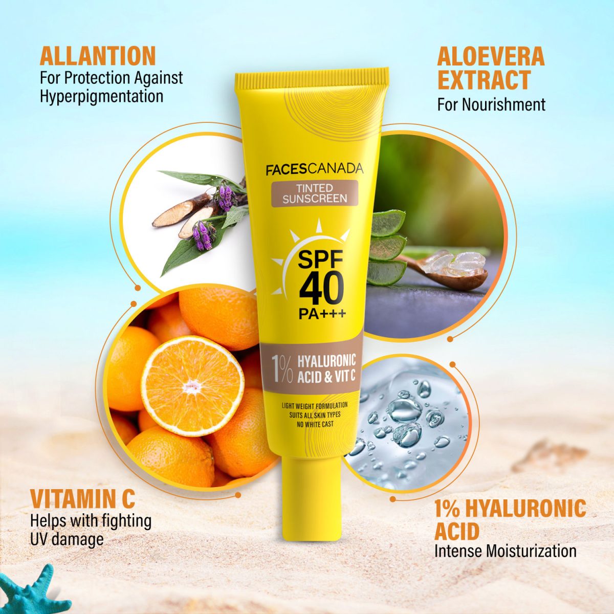 Faces Canada Tinted Sunscreen With Spf 40 Pa+++ 6