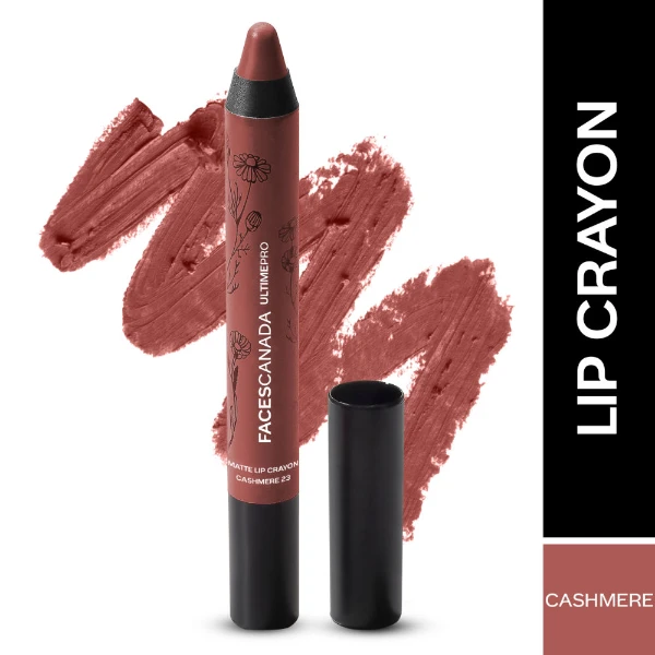 Faces Canada Ultime Pro Matte Lip Crayon With Free Sharpener Chashmere 23 1