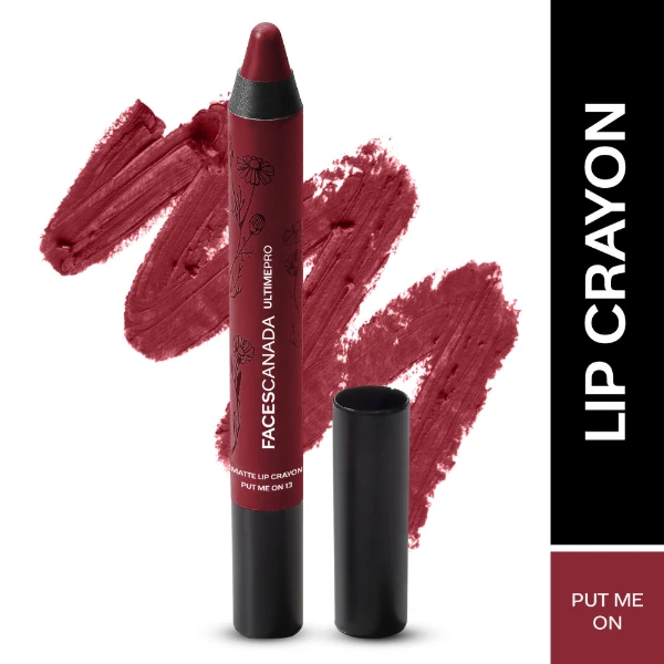 Faces Canada Ultime Pro Matte Lip Crayon With Free Sharpener Put Me On 13 1