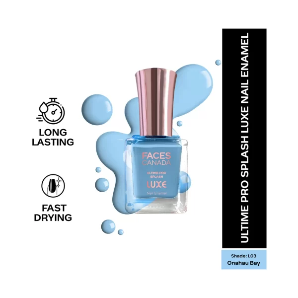 Faces Canada Ultime Pro Splash Luxe Nail Enamel L03 Onahau Bay 2