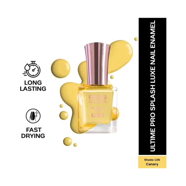 Faces Canada Ultime Pro Splash Luxe Nail Enamel L06 Canary 2