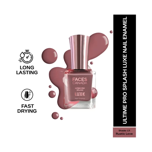 Faces Canada Ultime Pro Splash Luxe Nail Enamel L11 Rustic Love 1