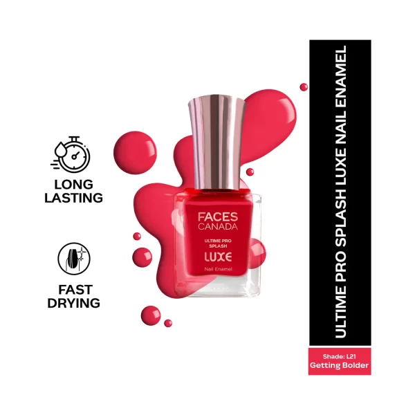 Faces Canada Ultime Pro Splash Luxe Nail Enamel L21 Getting Bolder 2