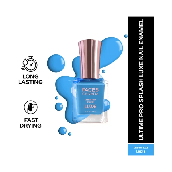 Faces Canada Ultime Pro Splash Luxe Nail Enamel L22 Lapis 2