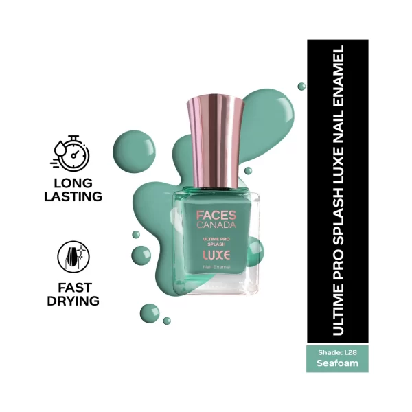 Faces Canada Ultime Pro Splash Luxe Nail Enamel L28 Seafoam 2