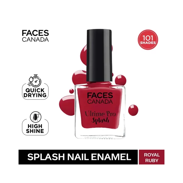 Faces Canada Ultime Pro Splash Mini Nail Enamel 24 Royal Ruby 2