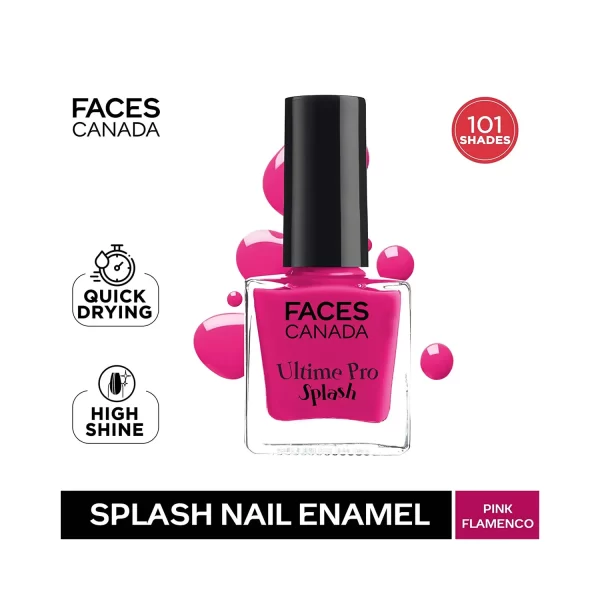 Faces Canada Ultime Pro Splash Nail Enamel 21 Pink Flamenco 2