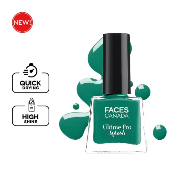 Faces Canada Ultime Pro Splash Nail Enamel 59 Tropical Green 1