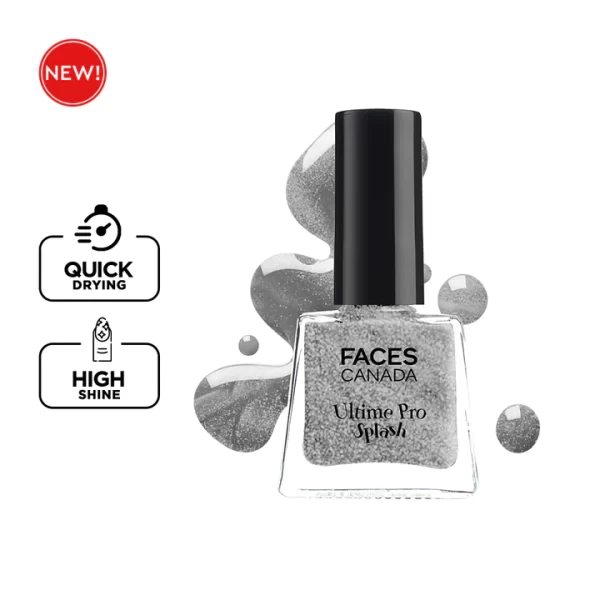 Faces Canada Ultime Pro Splash Nail Enamel 61 Silver Frost