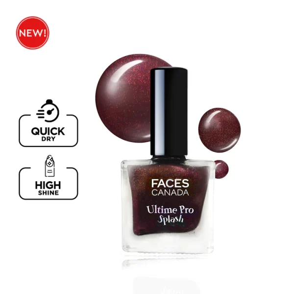 Faces Canada Ultime Pro Splash Nail Enamel Limited Edition Plum Assignment A09 1