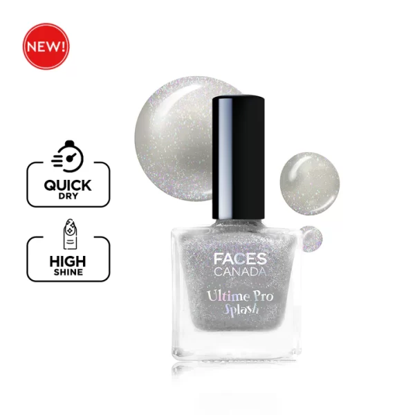 Faces Canada Ultime Pro Splash Nail Enamel Limited Edition Silver Fever A04 1