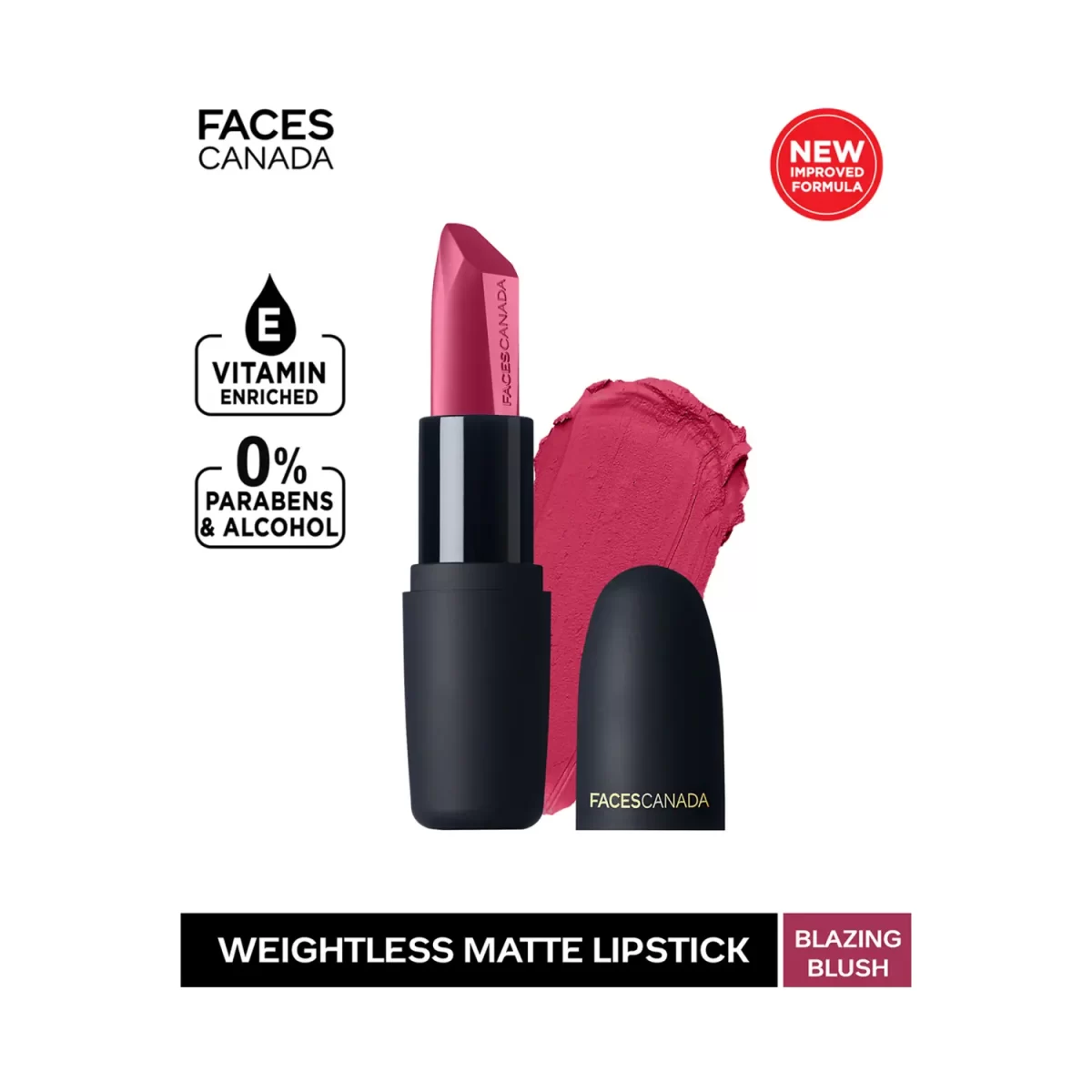 Faces Canada Weightless Matte Finish Lipstick Blazing Blush B