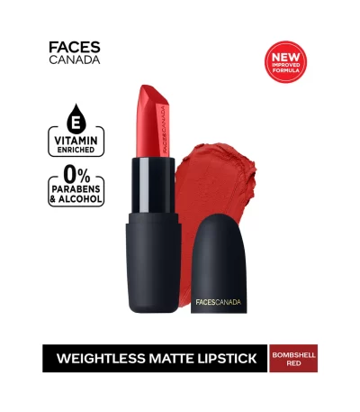 Faces Canada Weightless Matte Finish Lipstick Bombshell Red B