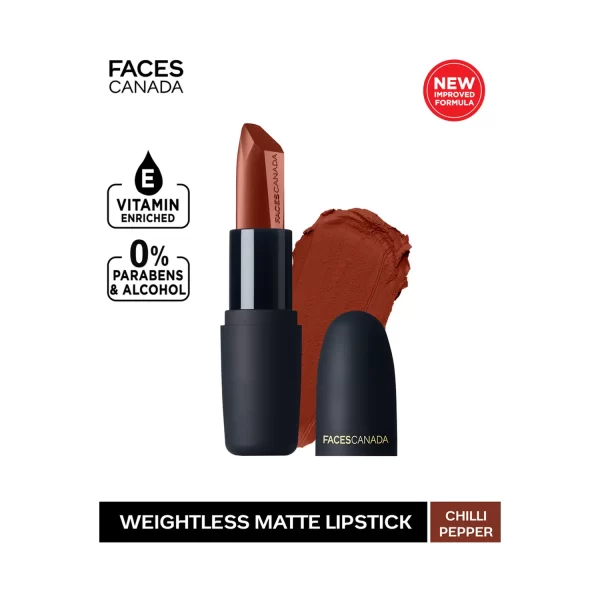 Faces Canada Weightless Matte Finish Lipstick Chilli Pepper B