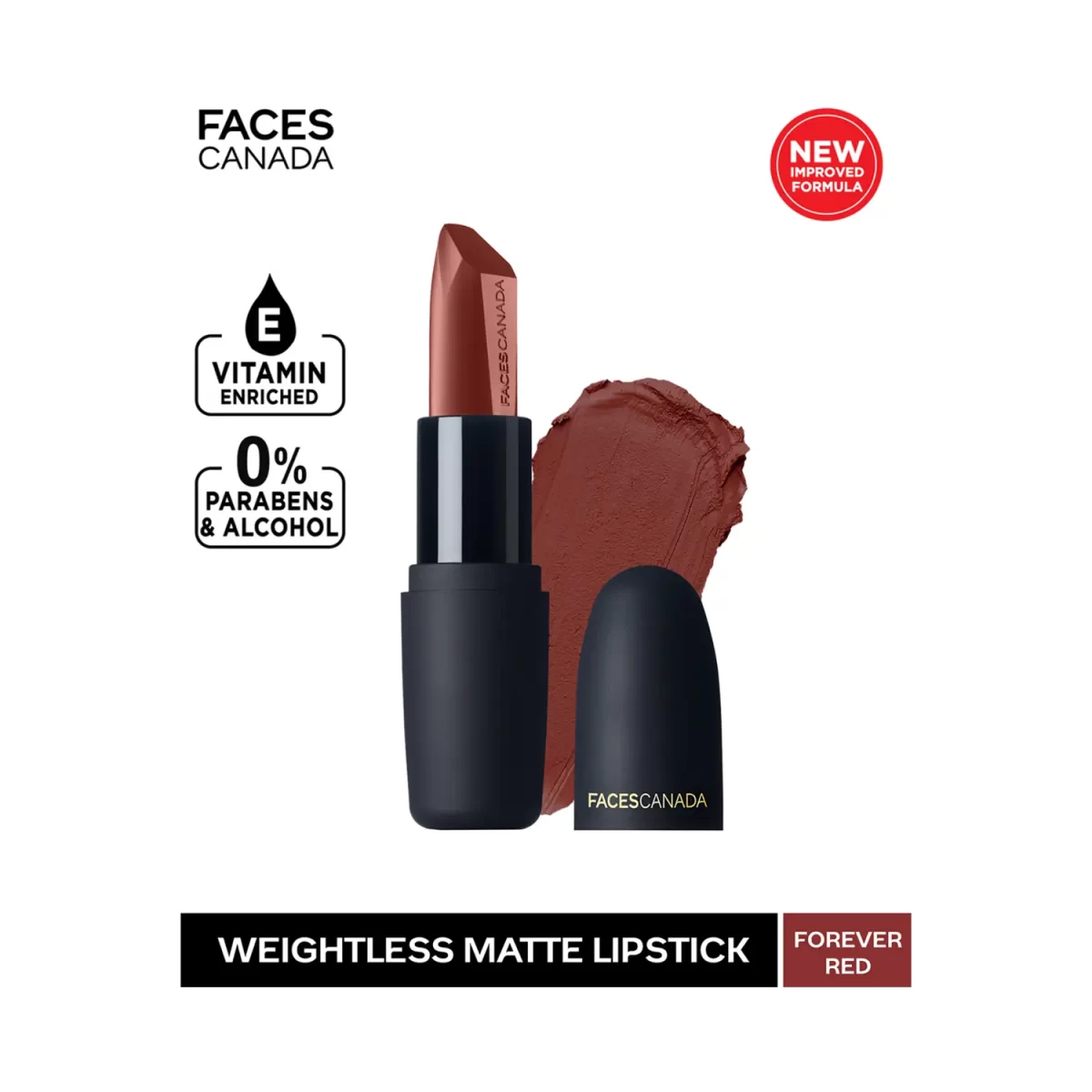 Faces Canada Weightless Matte Finish Lipstick Forever Red B