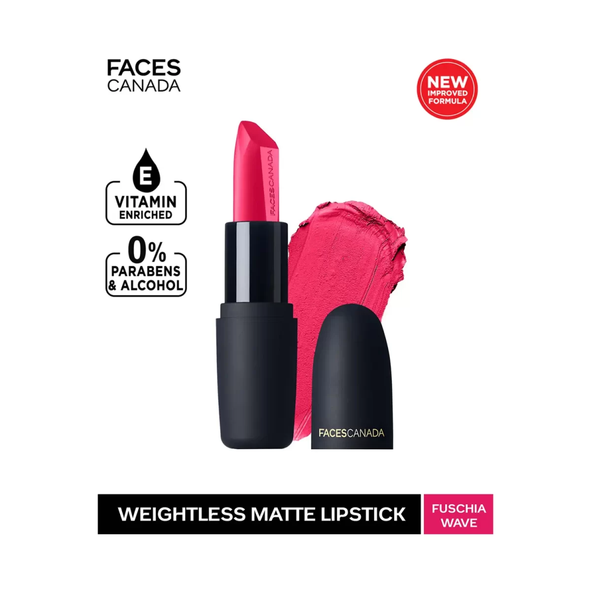 Faces Canada Weightless Matte Finish Lipstick Fuschia Wave B