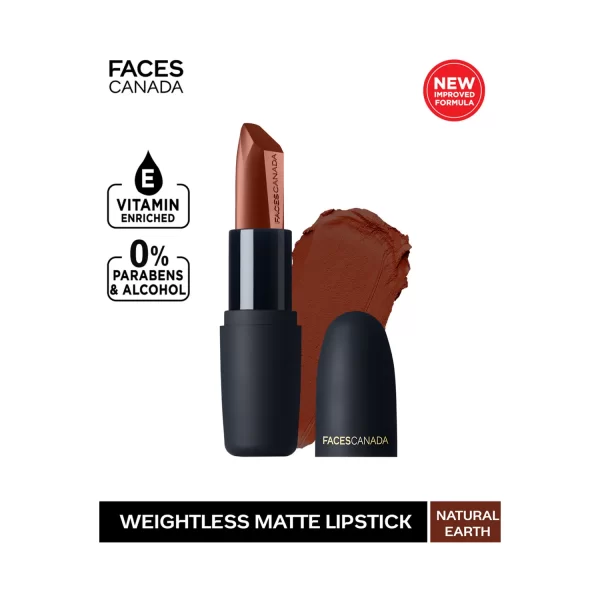 Faces Canada Weightless Matte Finish Lipstick Natural Earth B