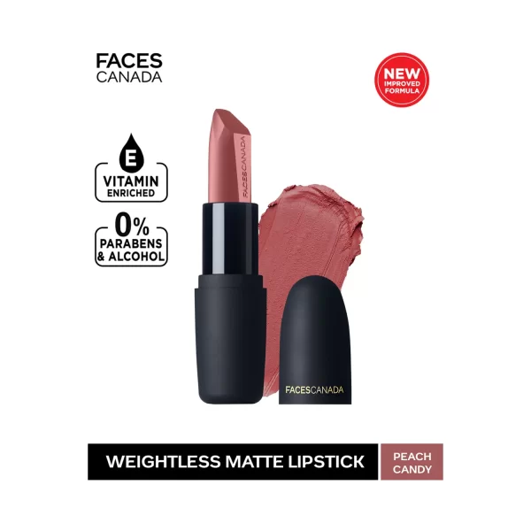 Faces Canada Weightless Matte Finish Lipstick Peach Candy B