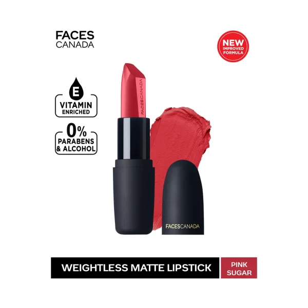 Faces Canada Weightless Matte Finish Lipstick Pink Sugar B