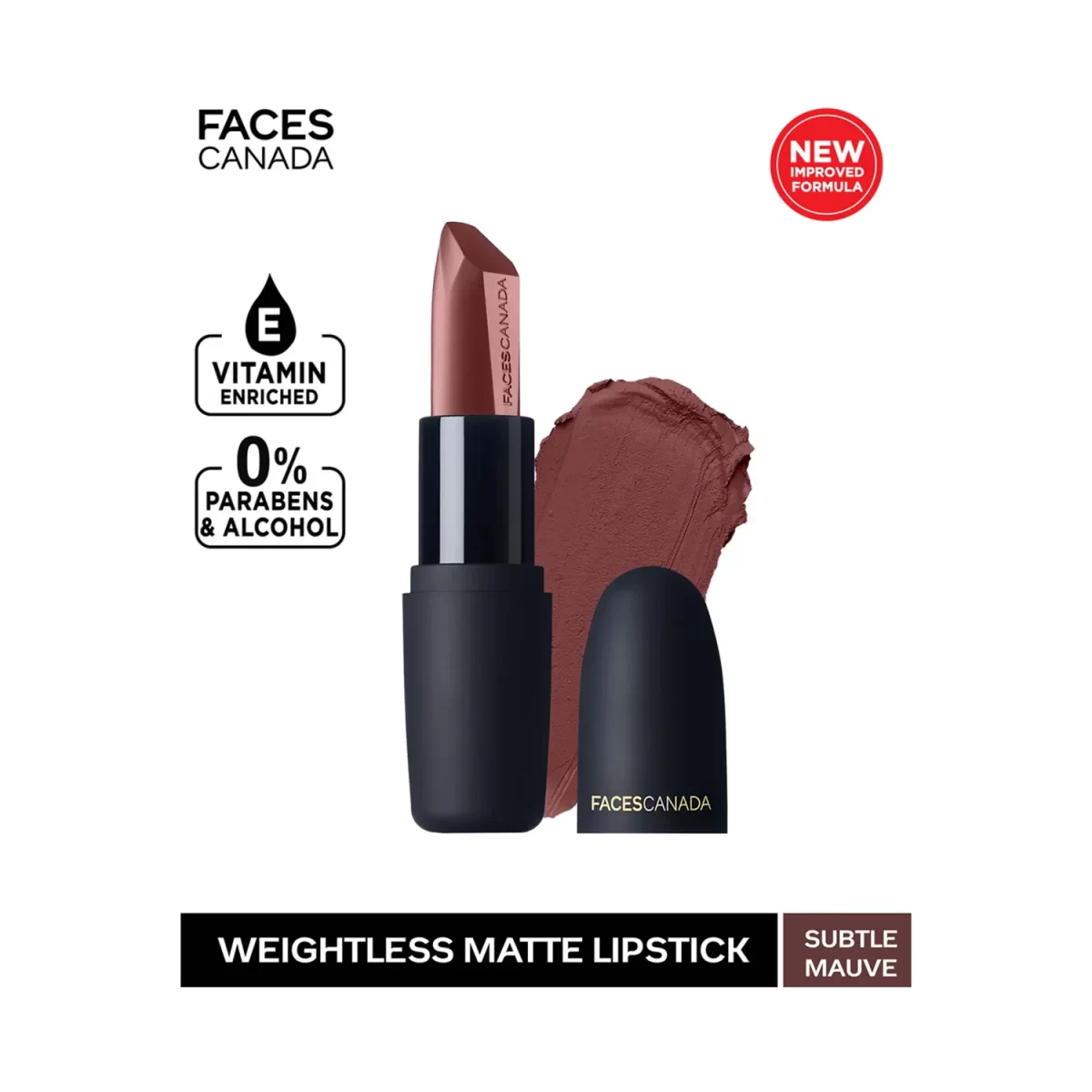 Faces Canada Weightless Matte Finish Lipstick Subtle Mauve 10 B