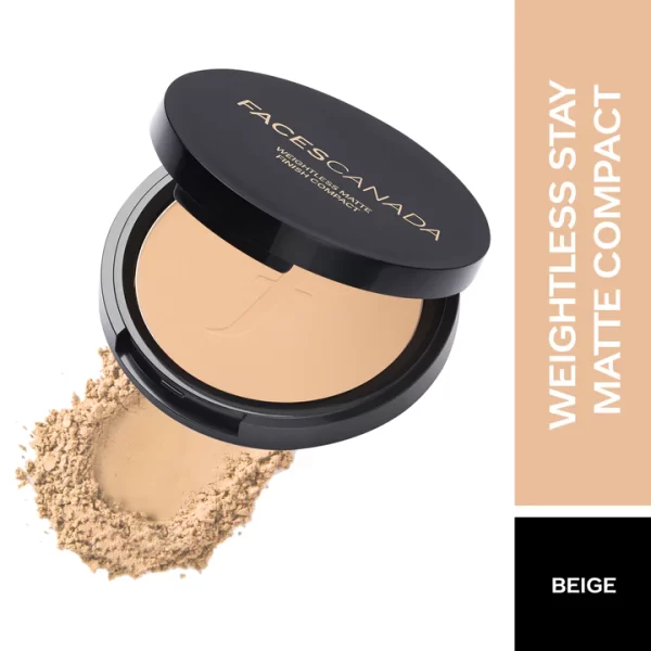 Faces Canada Weightless Stay Matte Compact Spf20 Vitamin E & Shea Butter 03 Beige