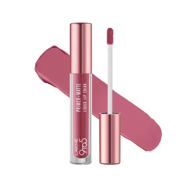 Lakme 9 To 5 Primer + Matte Liquid Lip Color Mp1 Everyday Pink 1