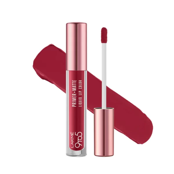 Lakme 9 To 5 Primer + Matte Liquid Lip Color Mp3 Dusty Rose 1