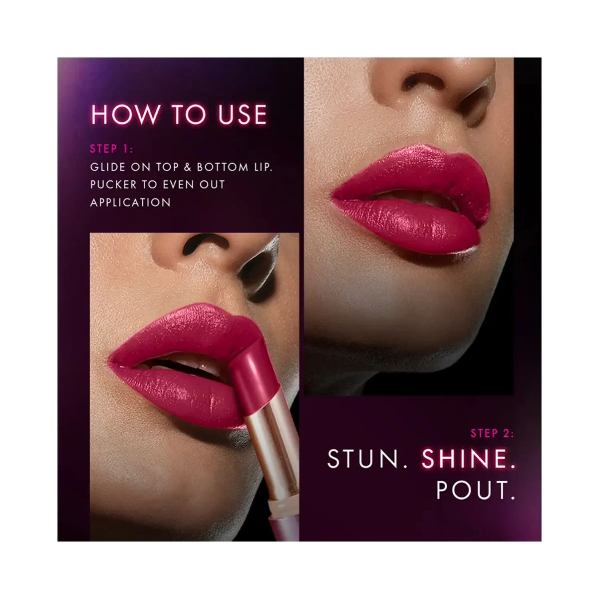 Lakme 9 To 5 Primer + Shine Lipstick F