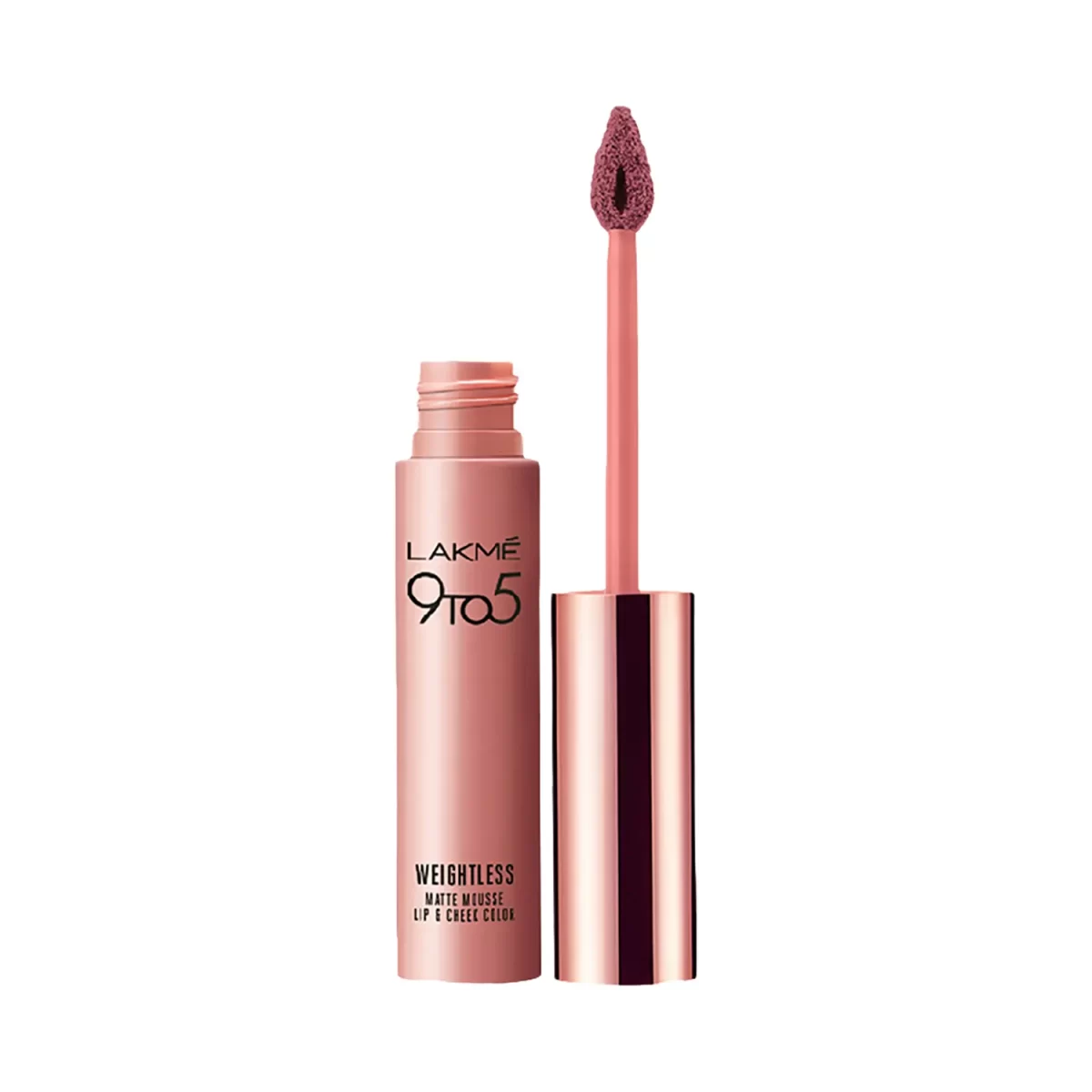 Lakme 9 To 5 Weightless Matte Mousse Lip & Cheek Color Rose Touch 1