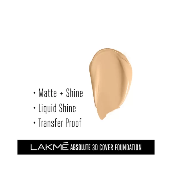 Lakme Absolute 3d Cover Foundation Spf30 Warm Creme 2