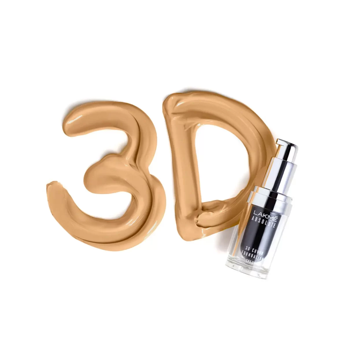 Lakme Absolute 3d Cover Foundation Spf30 Warm Sand 3